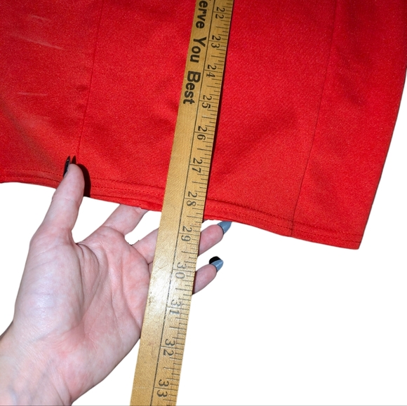 Little Red Dress / Bodycon Party Club Dress Back Zipper - Picture 5 of 5